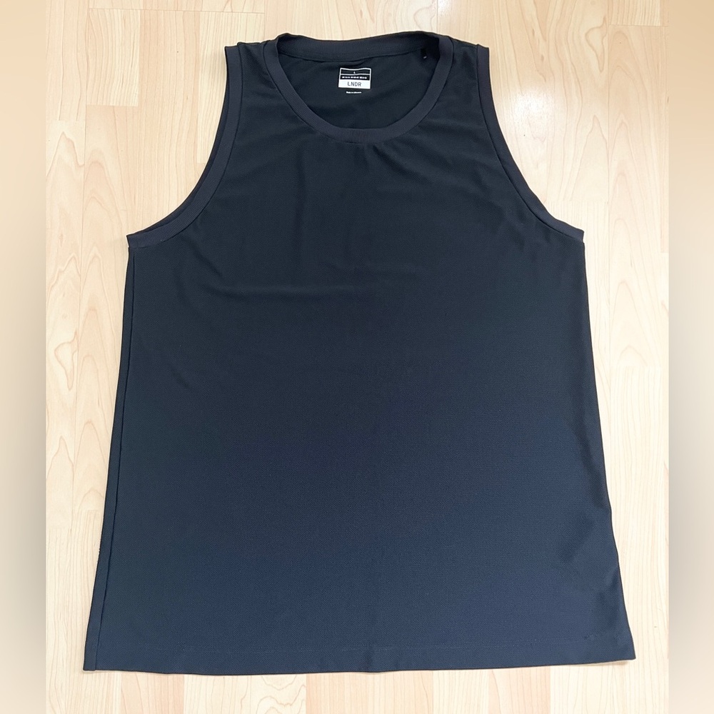 LNDR black mesh tank large